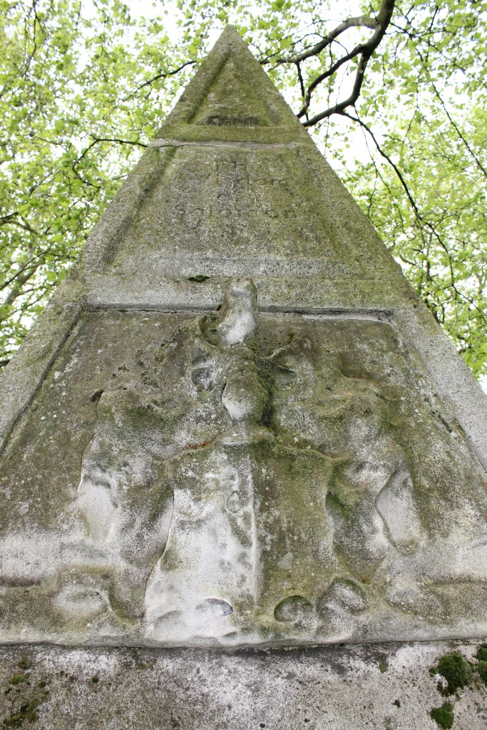 The pyramid in the graveyard of St. Annes Limehouse